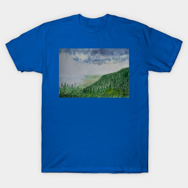 A storm in mountains T-Shirt by Anton Liachovic